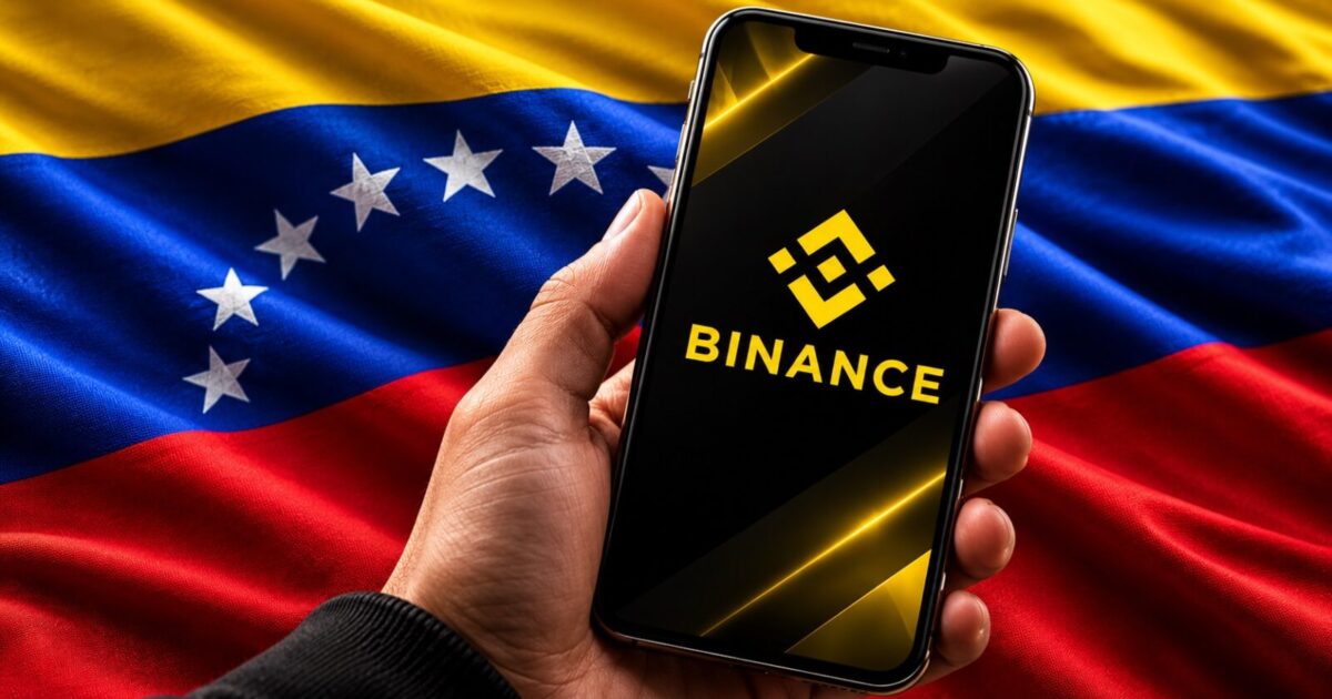 • Pantalla de la app de Binance con la opción de depositar bolívares por Pago Móvil