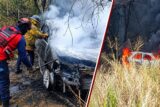 Accidente en Río Chico donde resultó herido el nieto de Hugo Chávez