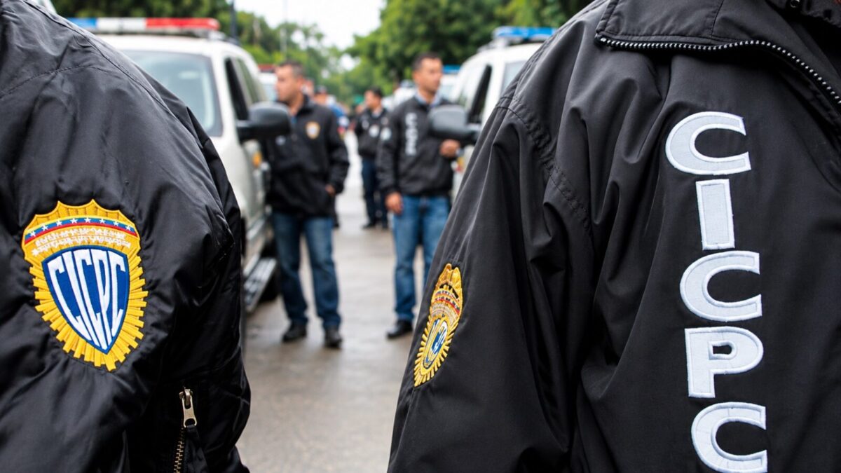 Funcionarios del Cicpc en El Recreo, Caracas, donde murió alias El Carnicero