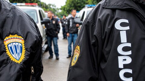 Funcionarios del Cicpc en El Recreo, Caracas, donde murió alias El Carnicero