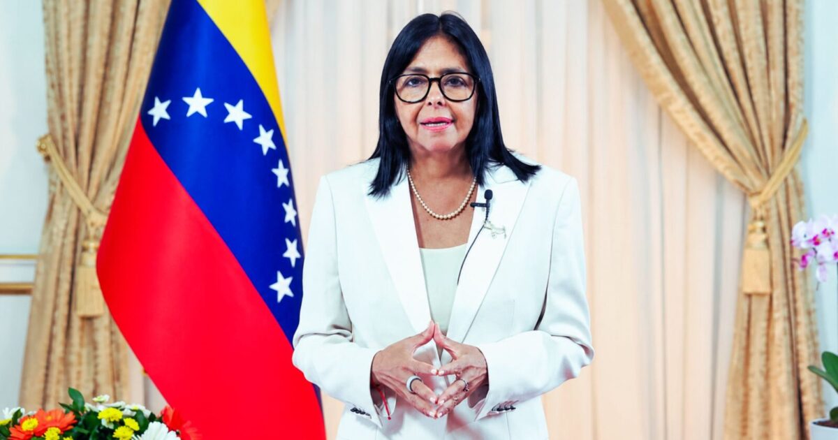 Delcy Rodríguez, presidenta encargada de Venezuela. Crédito sugerido: Presidencia de Venezuela
