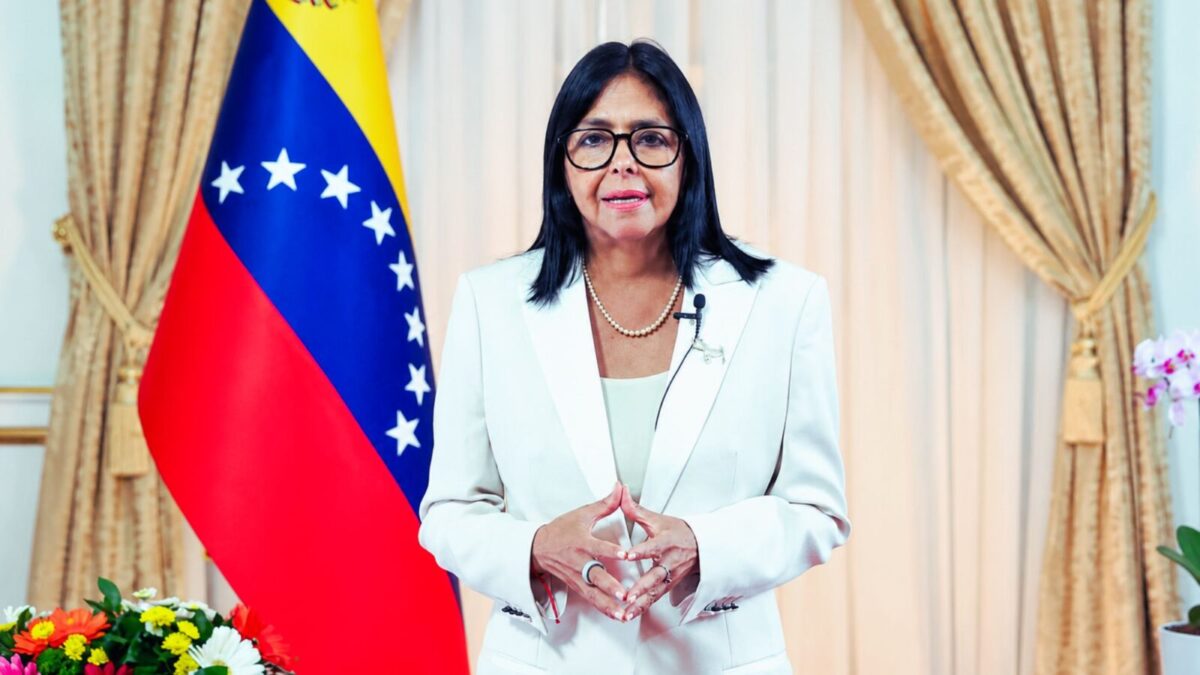 Delcy Rodríguez, presidenta encargada de Venezuela. Crédito sugerido: Presidencia de Venezuela