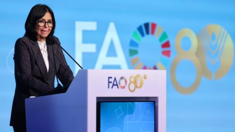 Delcy Rodríguez anuncia Plan Venezuela Alimenta durante Foro Mundial de la FAO