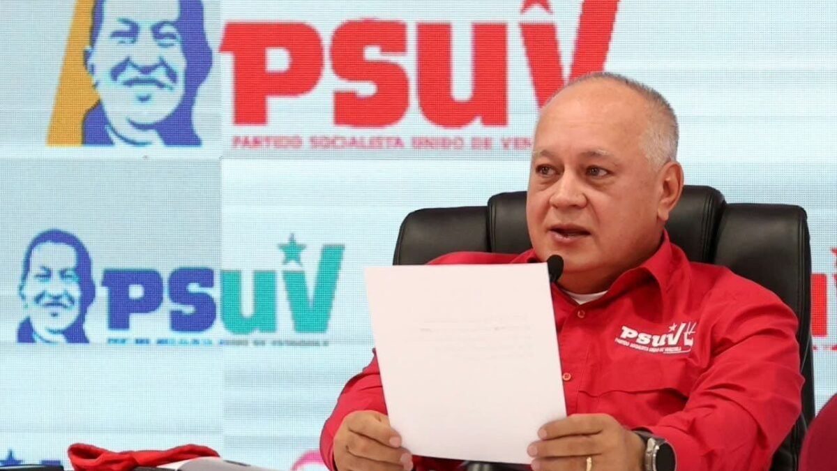 • Diosdado Cabello en la rueda de prensa del PSUV del lunes 26 de octubre de 2026
