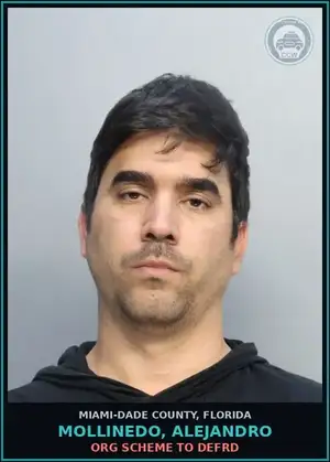 Alejandro Mollinedo Nodarse, en el caso de fraude con licencias de seguros en Doral