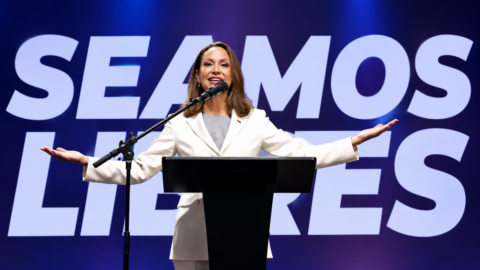 La líder opositora María Corina Machado ofreció este jueves 29 de octubre su primera conferencia de prensa tras regresar a Venezuela