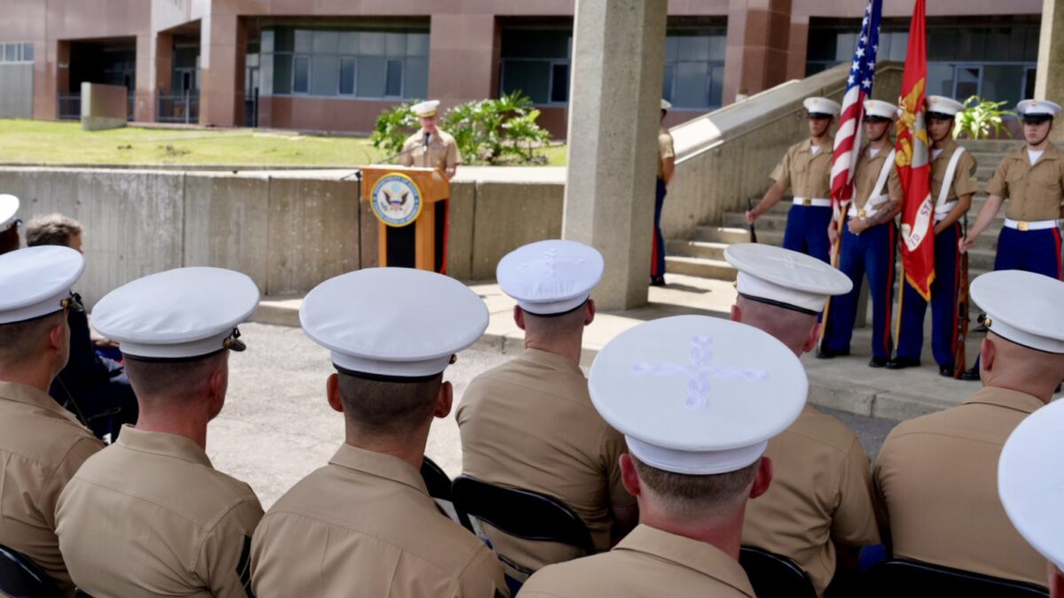 Ceremonia de reactivación del Destacamento de Seguridad de marines en la embajada de Estados Unidos en Caracas