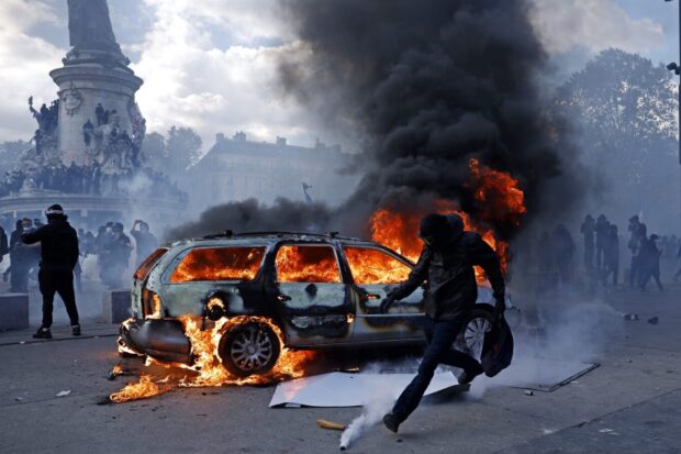 Las protestas del sábado 17 de octubre reunieron hasta 800.000 personas en Francia.