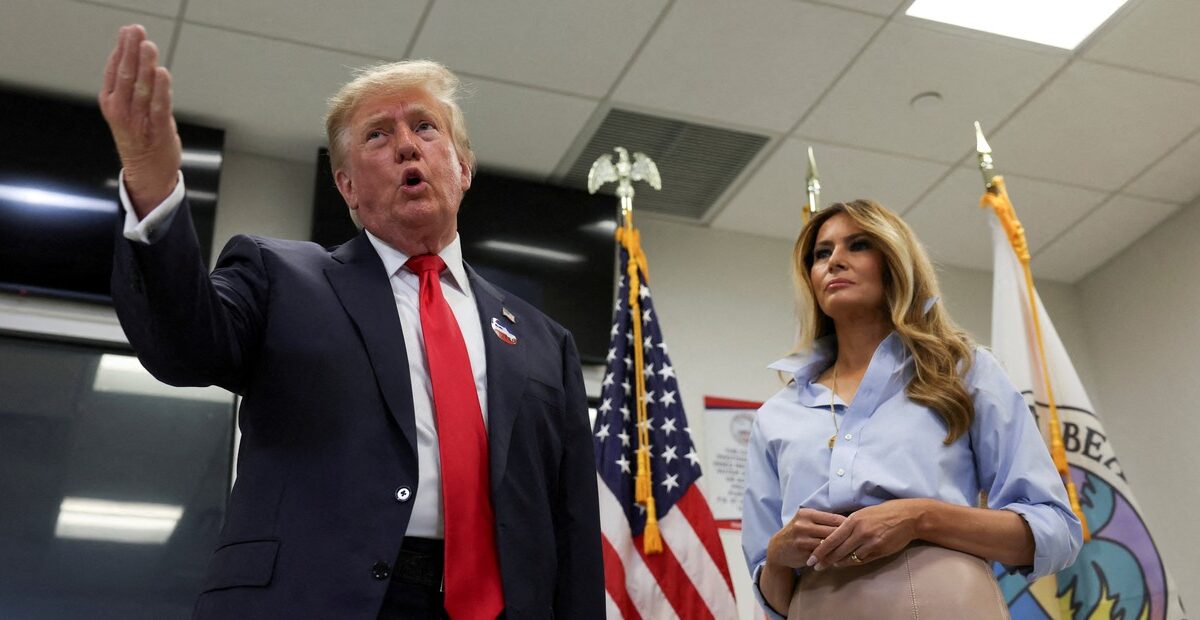 Trump y Melania votaron en Palm Beach en la oficina del Supervisor de Elecciones de Florida