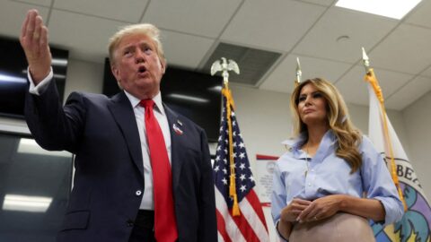 Trump y Melania votaron en Palm Beach en la oficina del Supervisor de Elecciones de Florida